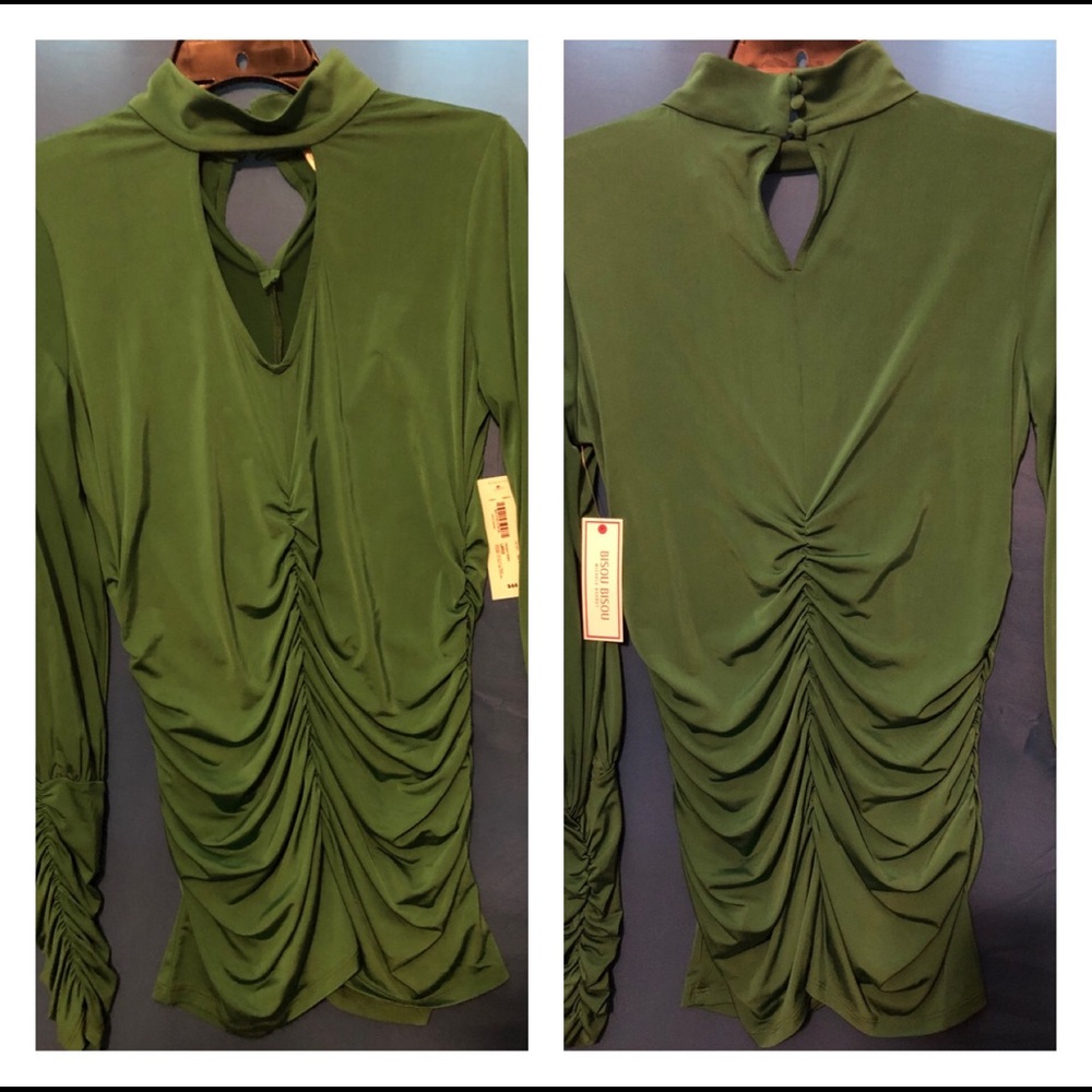 Bisou Bisou polyester blouse by Michele Bohbot